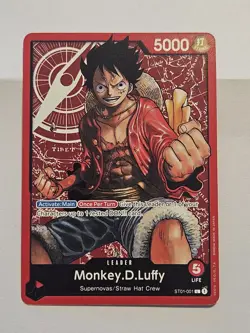 One Piece CCG Monkey.D.Luffy ST01-001 Leader English Edition - Image 1