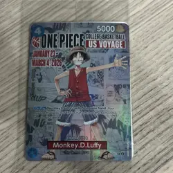 Bandai One Piece CCG Monkey D. Luffy P-055 Holo Promotion Cards 2026 - Image 1