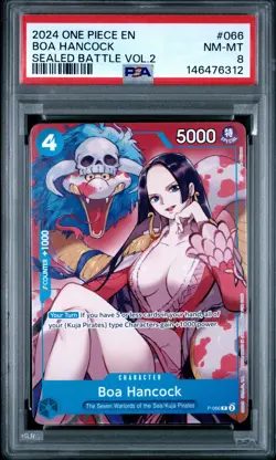 2024 ONE PIECE PROMOS SEALED BATTLE VOL.2 #066 BOA HANCOCK PSA 8 - Image 1