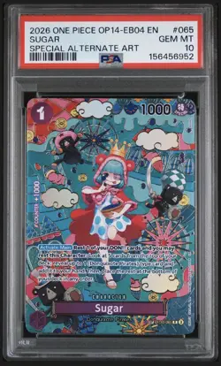 One Piece - OP14 The Azure Sea’s Seven - Sugar - OP10-065 SP Alt Art - PSA 10 - Image 1