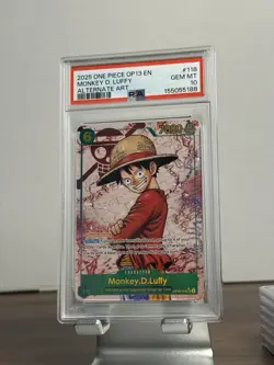 2025 ONE PIECE OP13-CARRYING ON HIS WILL #118 MONKEY D. LUFFY ALT ART PSA 10 - Image 1