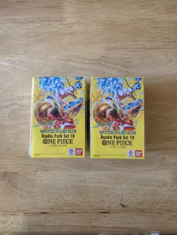 One Piece Lot - 2x Double Pack Set 10 Adventure on Kami 's Island - Sealed - Image 1