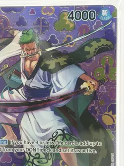Bandai Zoro-Juurou OP05-067 Emperors in the New World Rare Foil Alt Art PSA 10 - Image 3