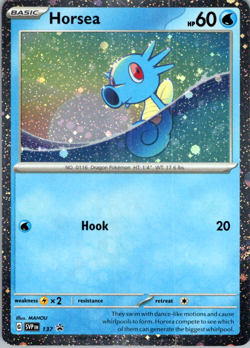 Horsea - (Cosmo Holo) Promo SV: Scarlet & Violet Promo Cards 137 NM Holofoil - Image 1