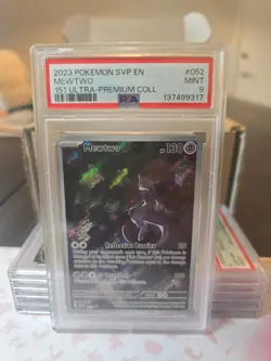 Pokemon Mewtwo 52 S&V 151 Ultra Premium Collection Promo Card PSA 9 - Image 1