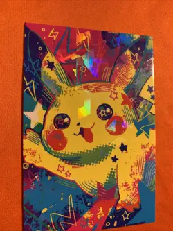 Graffiti Pikachu Cracked Ice Holo Pokemon Electric Card Database Peru Us Seller - Image 2