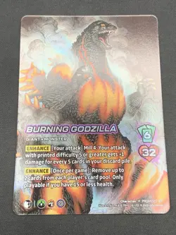 UniVersus TCG Burning Godzilla 2025 Promo Card Limited Edition NEAR MINT - Image 2