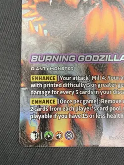 UniVersus TCG Burning Godzilla 2025 Promo Card Limited Edition NEAR MINT - Image 5