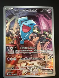 Team Rocket's Wobbuffet 203 Sv: Scarlet & Violet Promo Cards Holo - Image 1