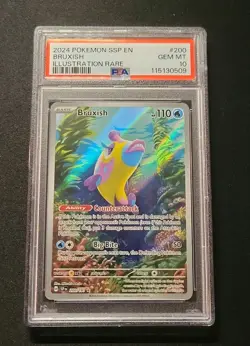 💎 PSA 10 2024 Pokemon Bruxish #200 Illustration Rare card 200/191 ir - Image 2