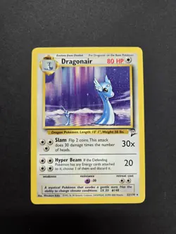 Pokemon Dragonair 22/130 Rare Non-Holo Card 1999 Base Set 2 NM - Image 1
