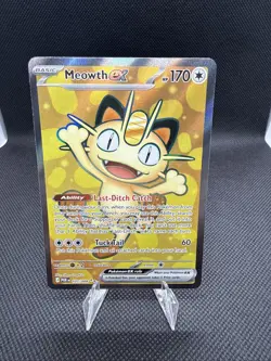 Pokemon TCG Meowth EX POR 107/088 Basic Cat EX English Card The Pokemon Company - Image 1