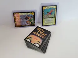 Harry Potter TCG Card Lot 50 Cards w/ 2 Holo Slytherin Match Catch the Snitch - Image 1