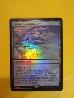 Wizards of the Coast Otawara Soaring City Rare Legendary Land Foil Kamigawa NM - Image 2