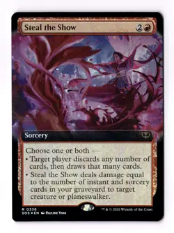 Steal the Show (Extended Art) (Foil) 336 (R) MTG Secrets of Strixhaven (SOS) - Image 1