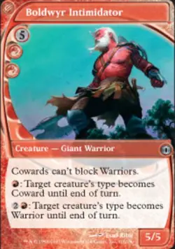 Heavy Play, English MTG Foil Boldwyr Intimidator - Foil Future Sight Magic the G - Image 1