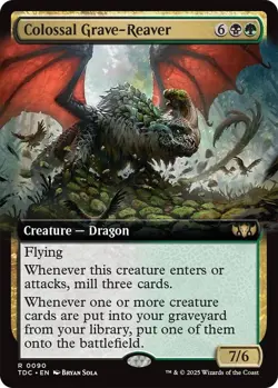Colossal Grave-Reaver (Extended Art) (90) [Tarkir: Dragonstorm] - Image 1