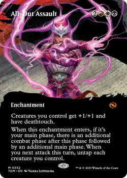 All-Out Assault (Borderless) (352) [Tarkir: Dragonstorm] - Image 1