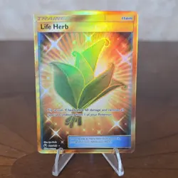 Pokemon Life Herb Secret Rare Full Art Holo SM-Celestial Storm 180/168 - Image 1