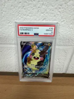 Pokemon Morpeko V Sword & Shield #190/202 Full Art – PSA 10 Gem Mint (2020) - Image 1