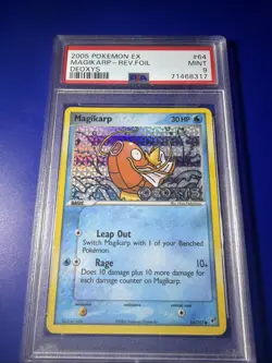 2005 POKEMON EX DEOXYS #64 MAGIKARP - REVERSE FOIL PSA 9 - Image 2
