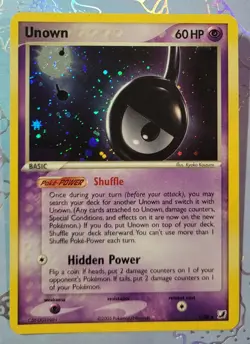 Unown (!) !/28 EX Unseen Forces Holo 2005 Pokemon Card NM - Image 1