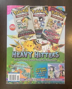 Pokemon Heavy Hitters Magazine Sealed Lot 3 Fun Packs Fusion Strike Astral Rad - Image 1