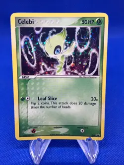 2005 Pokemon EX Collector’s Carry Tin Celebi 029 Black Star Promo MP - Image 1