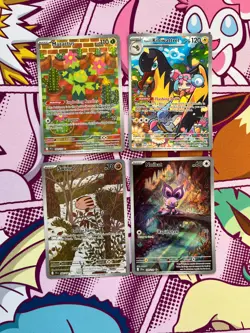 Pokemon TCG - Journey Together IR BUNDLE (x4) - Swinub, Iono's Kilowattrel - NM - Image 1