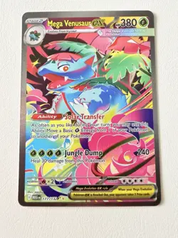 POKEMON ME01: MEGA EVOLUTION "SIR" MEGA VENUSAUR EX #177/132 Clean NRMT-MT!!! - Image 1
