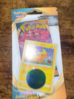 Pokemon TCG Sword & Shield Darkness Ablaze Booster Pack Pikachu + Coin SWSH039 - Image 2