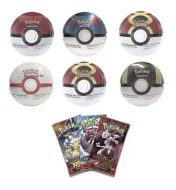 1 G25 Pokemon Pokeball Tin Costco Exclusive Factory Sealed 3 Packs - Random Ball - Image 1