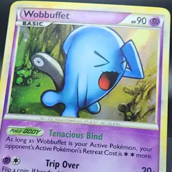 Pokemon Wobbuffet HGSS04 Holo Black Star Promo LP-NM - Image 2