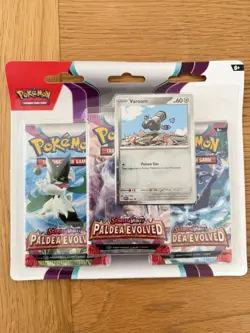 Pokemon TCG Paldea Evolved Triple Blister Varoom Promo New & Sealed 🚚✅ - Image 1
