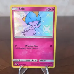 Pokemon Ralts SV34/SV94 Hidden Fates Shiny Vault Shiny Holo Rare - Image 1