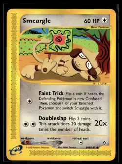 Pokemon TCG Aquapolis #109/147 Smeargle NM - Image 1