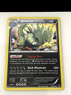 Tyranitar 56/124 Holo Rare Fates Collide Pokemon Holo Near Mint - Image 1