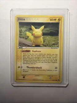 Pokemon Ditto (Pikachu) 63/118 Non-Holo Delta Species MP - Image 1