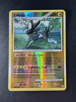 Pokemon Luxray 7/130 Diamond and Pearl Reverse Holo Rare MP - Image 1