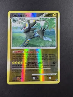 Pokemon Luxray 7/130 Diamond and Pearl Reverse Holo Rare MP - Image 2