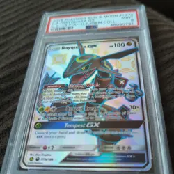 2018 POKEMON SUN & MOON CELESTIAL STORM 177a FULL ART/RAYQUAZA GX 2019 PSA 9 - Image 3