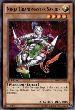 Ninja Grandmaster Sasuke - 1st Edition BP02-EN029 - LP - YuGiOh - Image 1