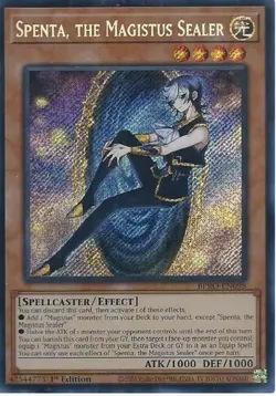 Yu-Gi-Oh! Spenta, the Magistus Sealer BPRO-EN098 Secret Rare 1st Edition NM - Image 1