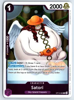 Satori OP15-066 One Piece Adventure on Kami's Island Rare Near Mint - Image 1