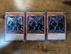 Eidos the Underworld Monarch x3 DUAD-EN017 Ultra Rare 1st Ed YuGiOh Playset - Image 1