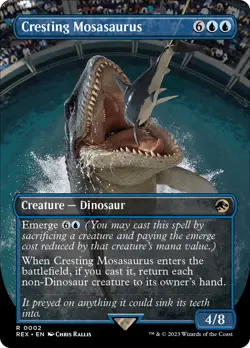 Cresting Mosasaurus (Borderless) (2) (Universes Beyond: Jurassic World Collectio - Image 1