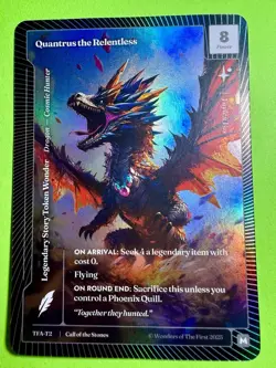 Quantrus The Relentless Foil TFA-T2 Dragon-CosmicHunter Wonders Of The First ￼ - Image 1