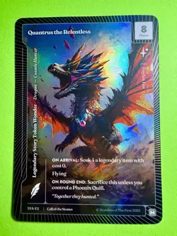 Quantrus The Relentless Foil TFA-T2 Dragon-CosmicHunter Wonders Of The First ￼ - Image 2