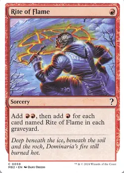 Rite of Flame (White Border) Mystery Booster 2 Regular - Image 1
