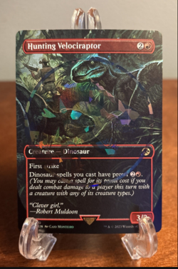 2x MTG Jurassic World Ixalan Borderless Emblem Foils Bundle - Image 1